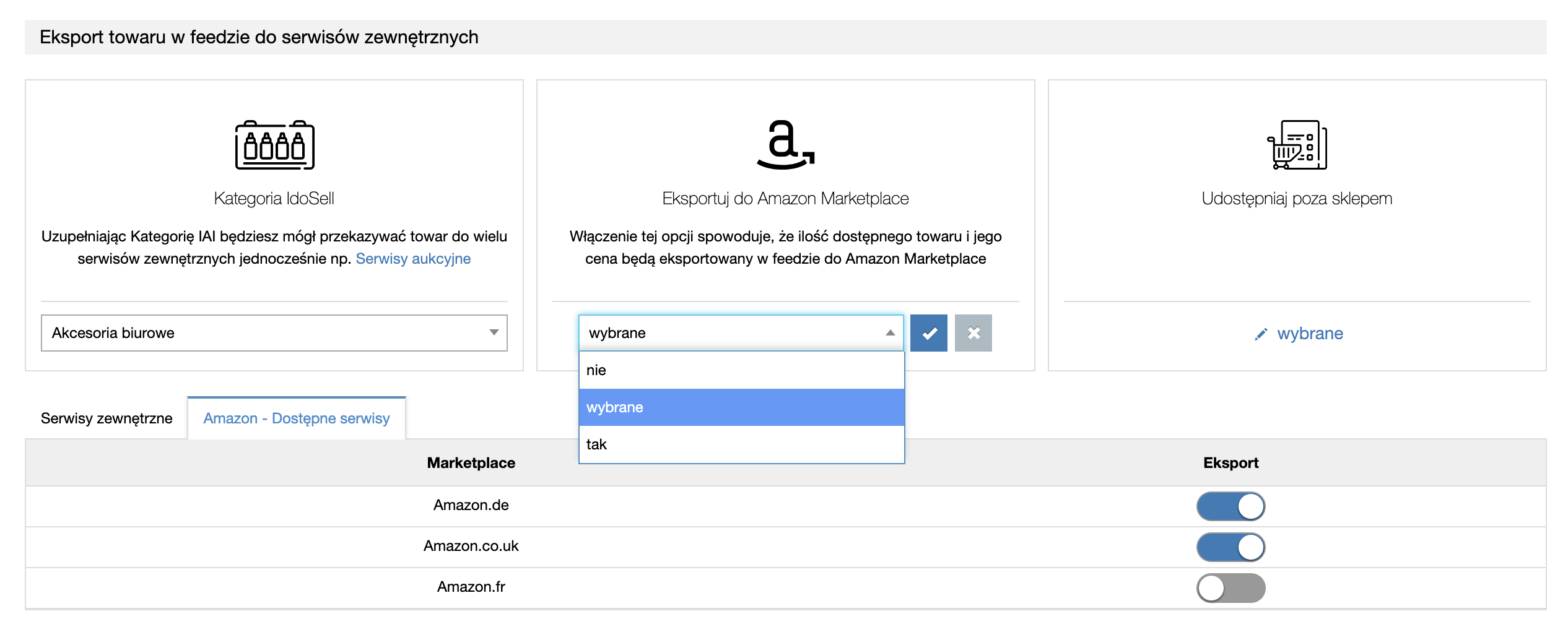 podzial eksportu - podzial eksportu