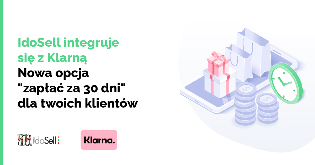 IdoSell integruje się z płatnościami Klarna